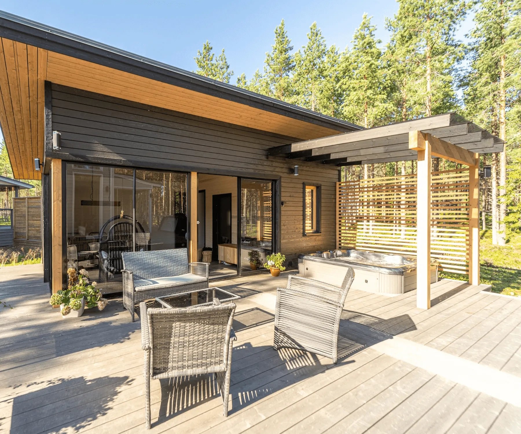 harmaa ekologinen pauha kuusi terassilauta