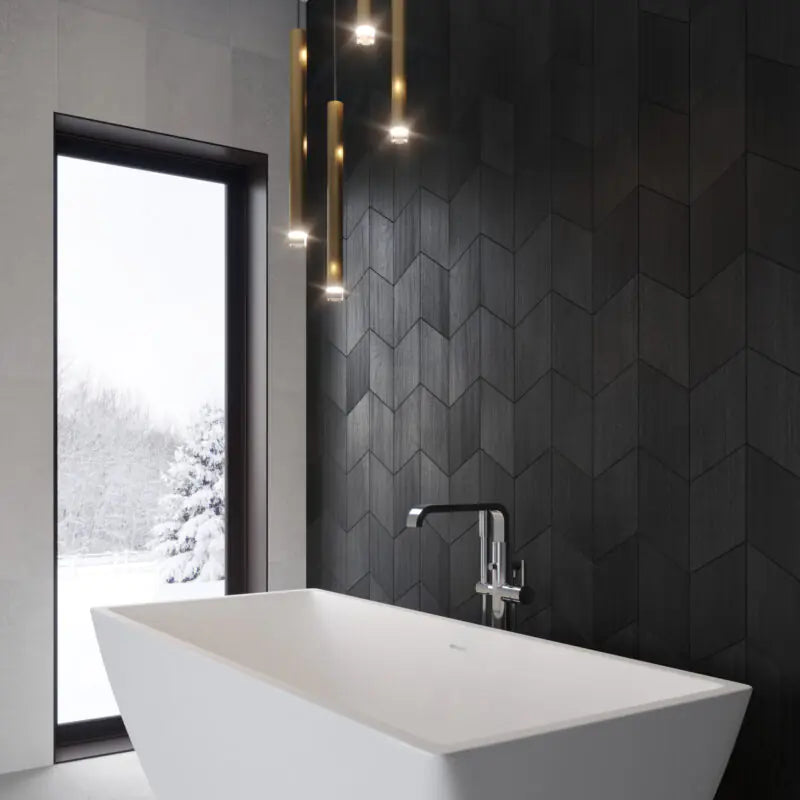 Väggpanel Athena Black 0,85 m²