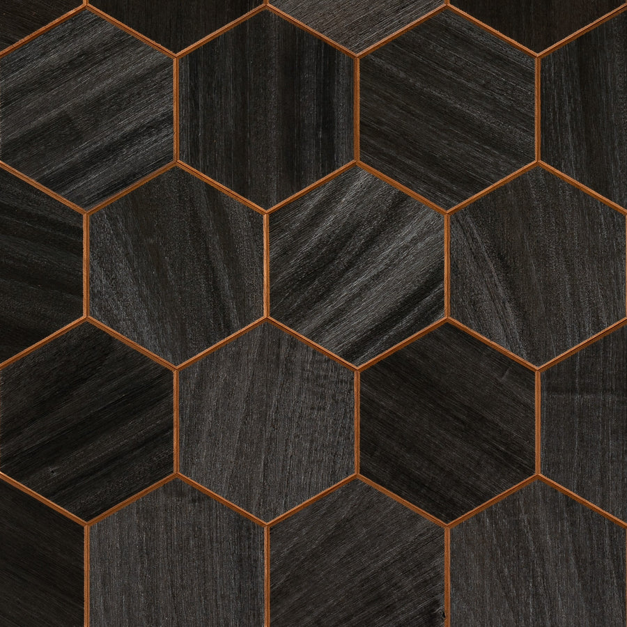 Väggpanel Hexa XL Thermo Black 1,18 m²