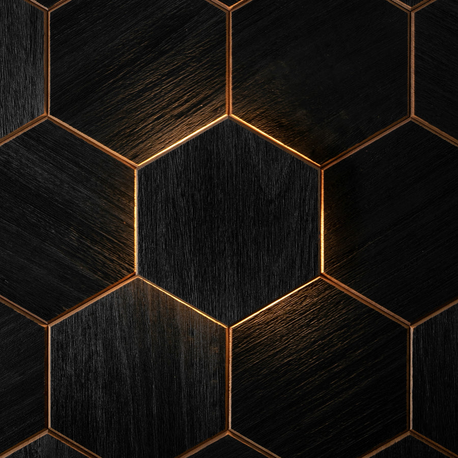 LED-lampa Hexa XL Thermo Black