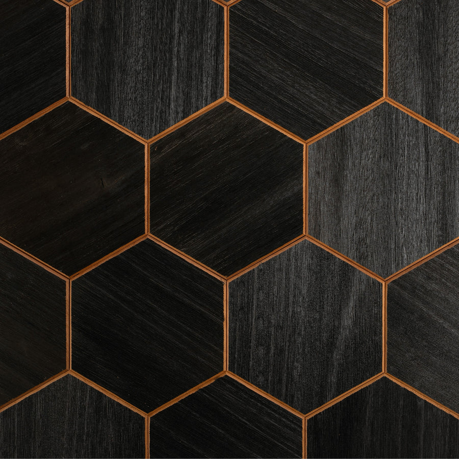 Väggpanel Hexa XL Thermo Black 1,18 m²