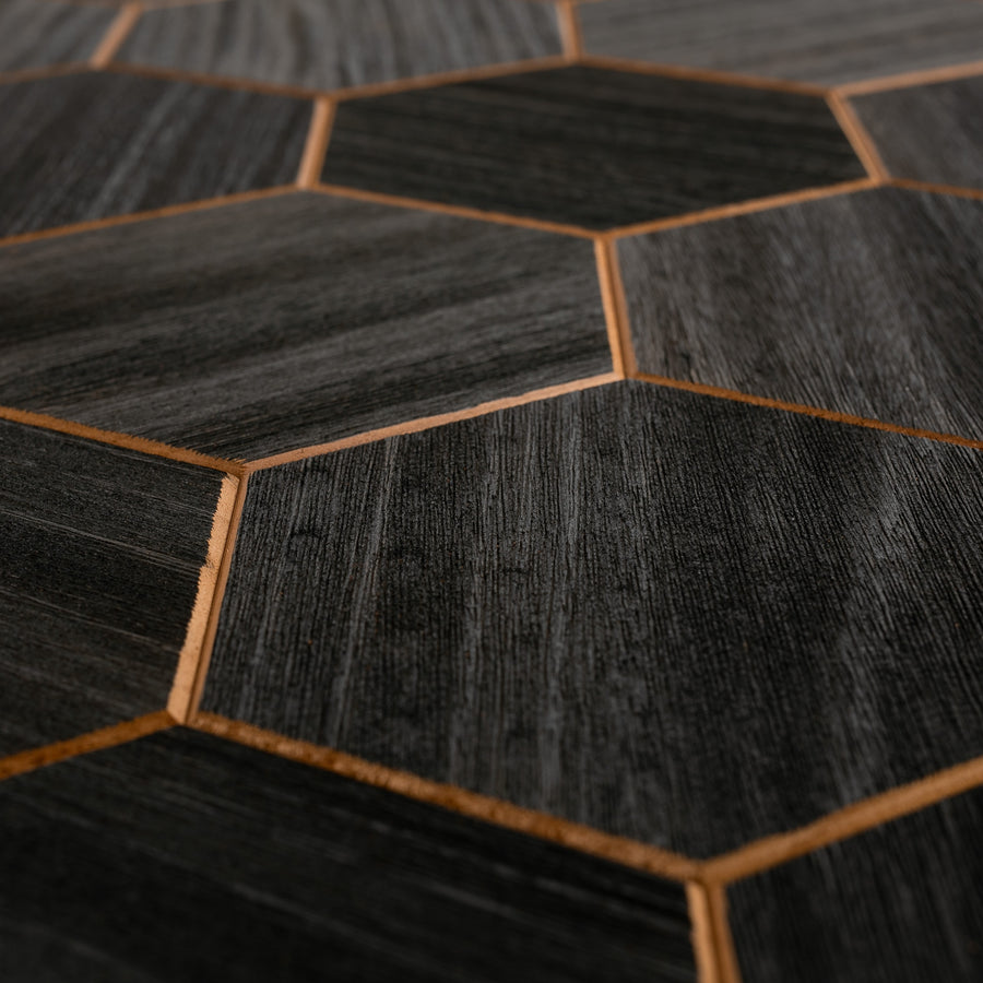 Väggpanel Hexa XL Thermo Black 1,18 m²