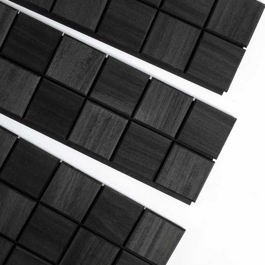 Väggpanel Square Black 1,00 m²